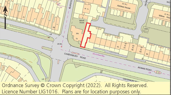 Lot: 70 - SITE WITH PLANNING FOR THREE FLATS - 